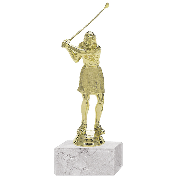 Trofeo Plástico Golf Femenino Pequeño (214)   15 cms.