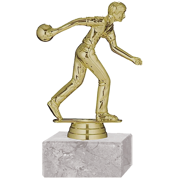 Trofeo Plástico Bowling Masculino Grande (266)    24 cms.
