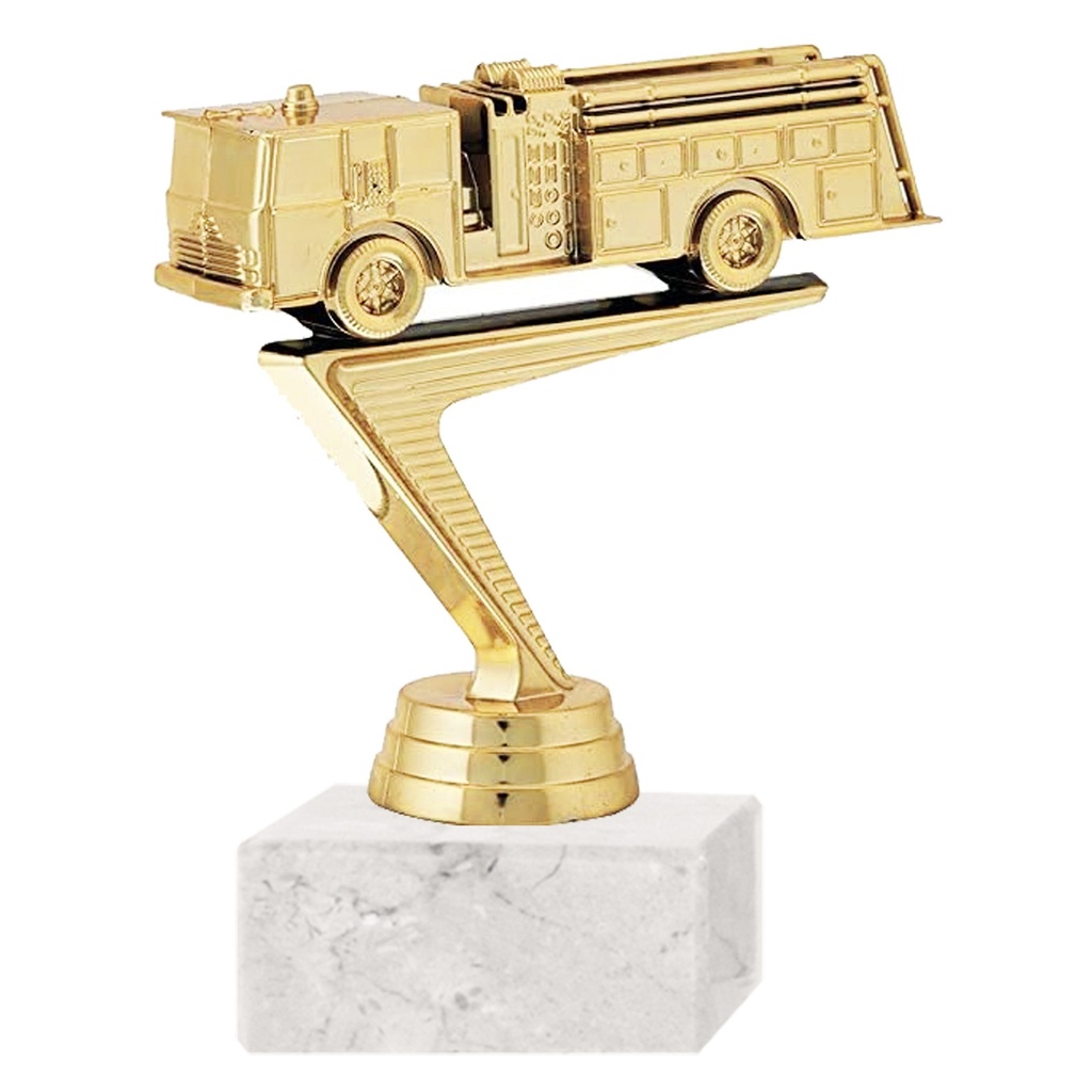 Trofeo Plástico Carro Bombero (300)   13 cms.