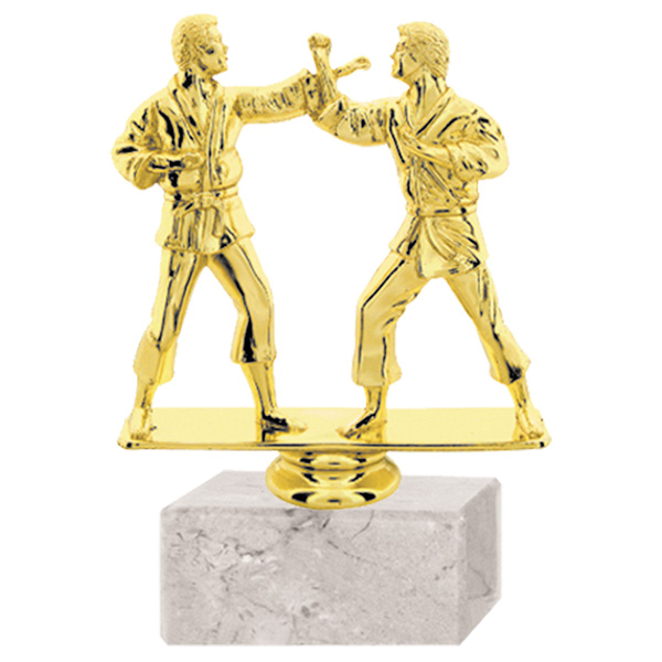 Trofeo Plástico Karate Doble RP-8095 (110)   16 cms.
