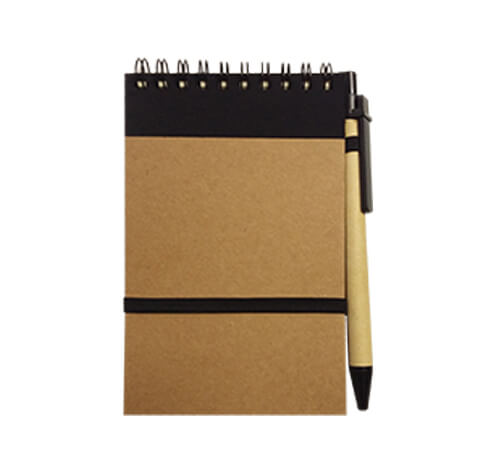 Set Cuaderno - Libreta Tapa Cartón + Bolígrafo N36