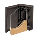 Galvano Cristal Base de Madera BLAS 26