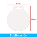 Medalla Acrílico Sublimable MD 151 BLANCO