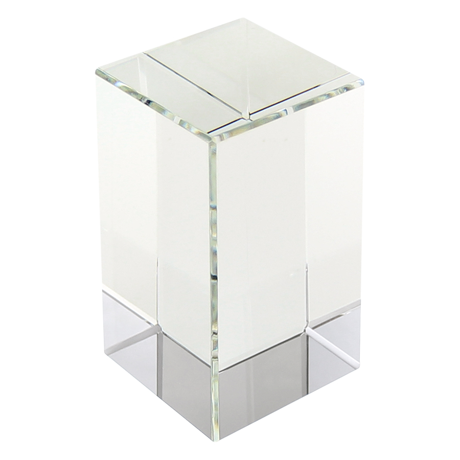 Trofeo Galvano Bloque Cristal Solid