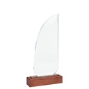 Trofeo Galvano de Madera y Cristal "Sail"