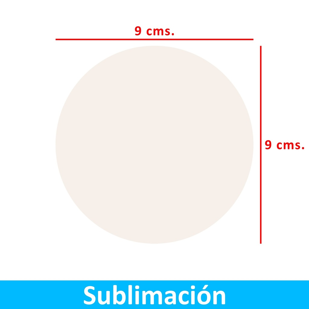 Posavasos Acrílico Acrílico Redondo PO20 BLANCO