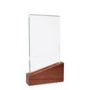 Trofeo Galvano de Madera y Cristal "Lido"