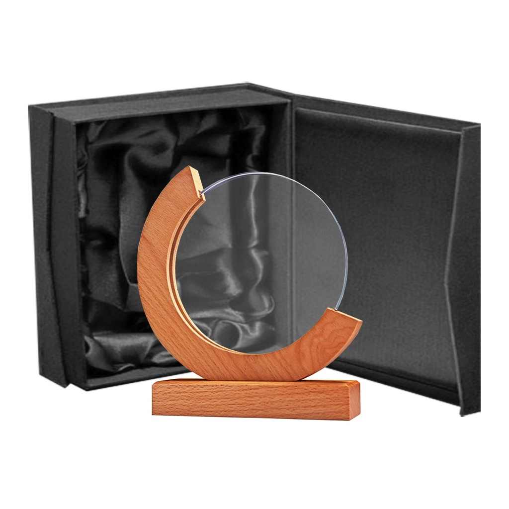 Galvano Cristal Base de Madera BLAS 58   180 x 190 mm.