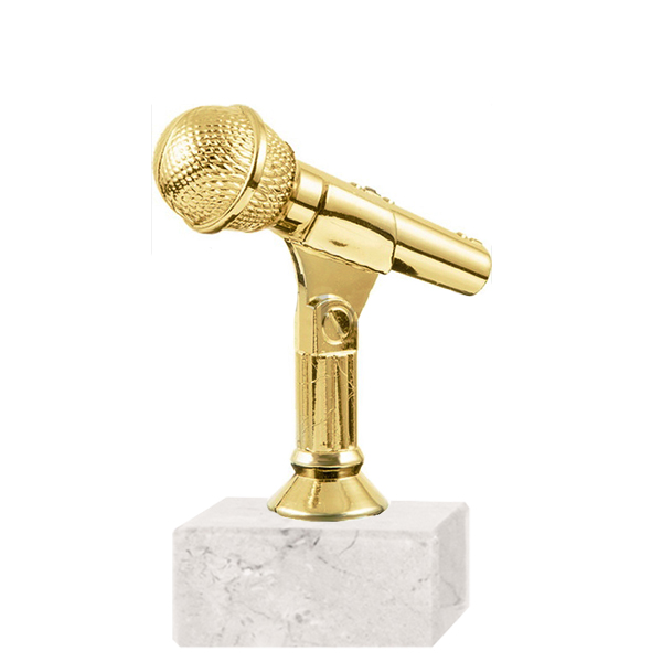 Trofeo Plástico FR Micrófono (318)   11 cms.