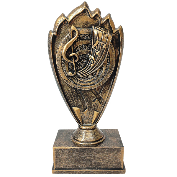 Trofeo Resina Música Mod. HP01   18 cms.