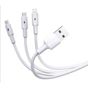 Cable Conector Multicargador T66 BLANCO