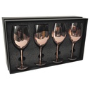 Set de 4 Copas de Vino ENCOBRIZADO M87