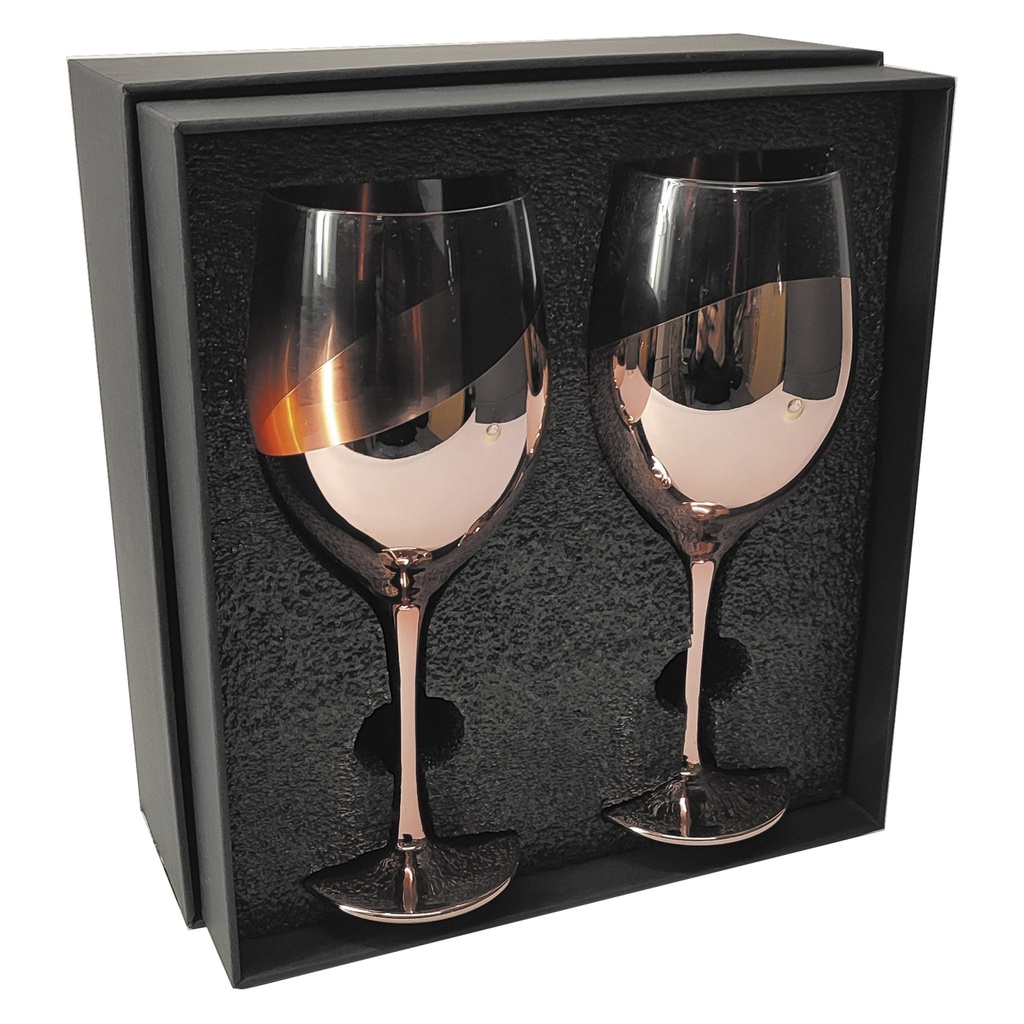 Set de 2 Copas de Vino ENCOBRIZADO M86