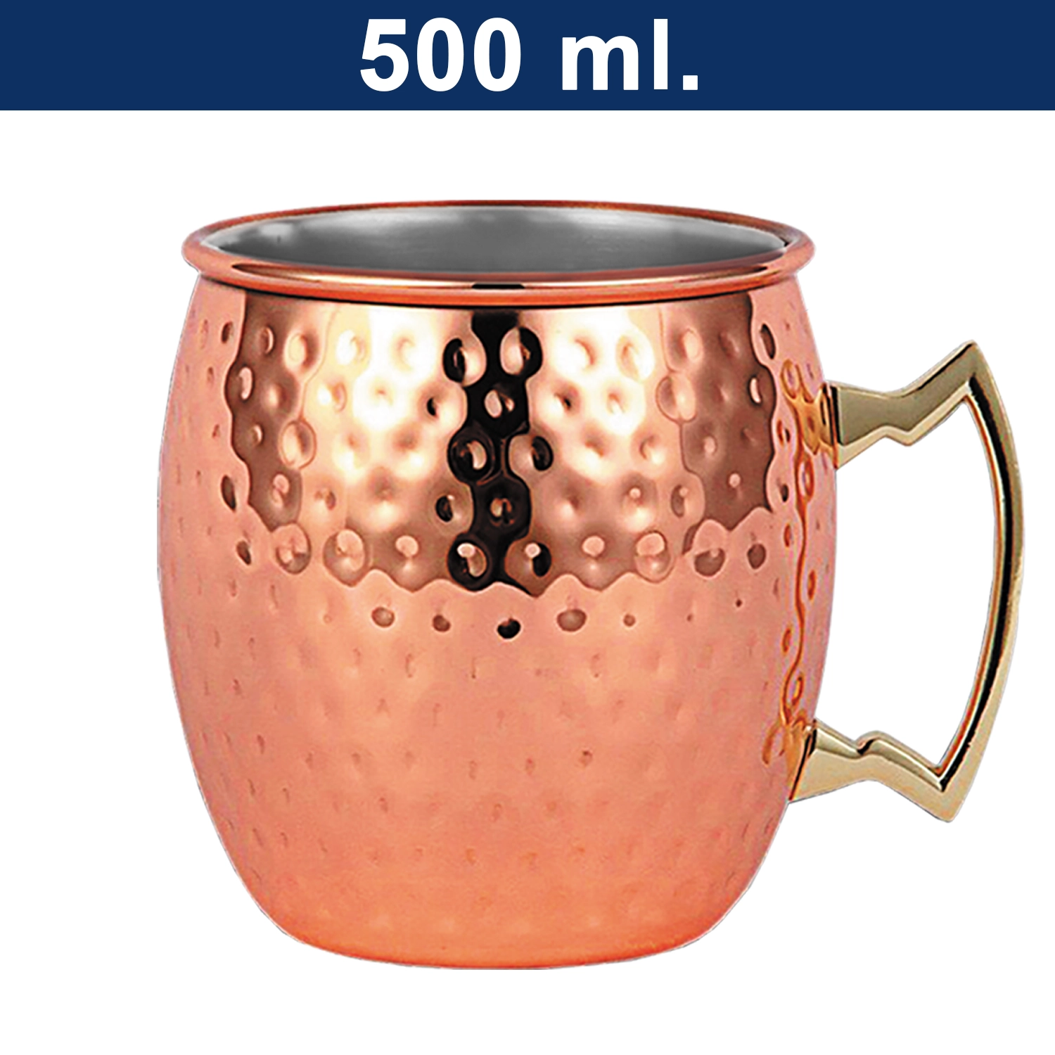 Mug Tazón Acero Inoxidable Martillado M75 ENCOBRIZADO