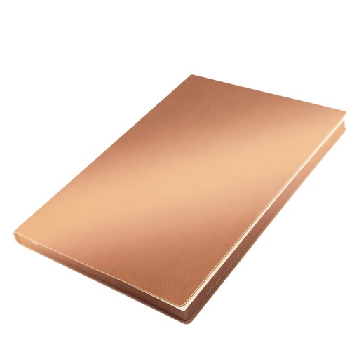 [MQP_N88_Encobrizado Metalico] Cuaderno encobrizado de PU eco-cuero