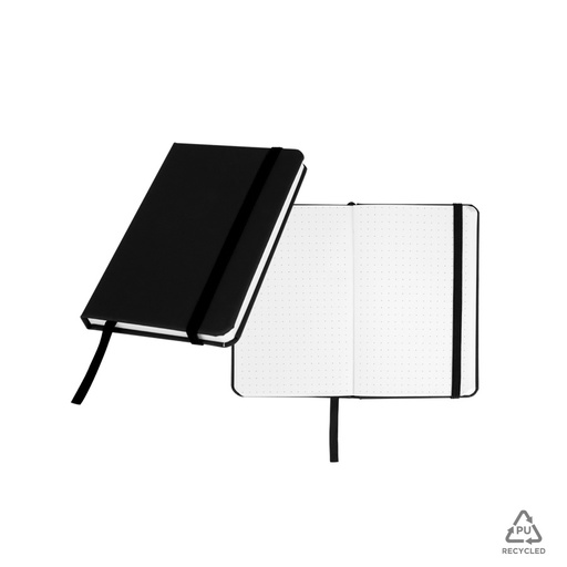 [MQP_N96_Azul] Deluxe Libreta con tapa de Eco-Cuero Reciclado