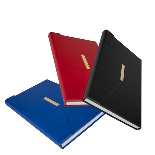 [MQP_N98_Azul] Deluxe Cuaderno  de PU-eco-cuero con cierre imantado "ENVELOPE"