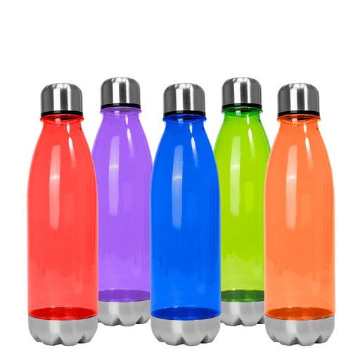 [MQP_M44_Azul] Botella PET tapa acero "VIVID" 700cc