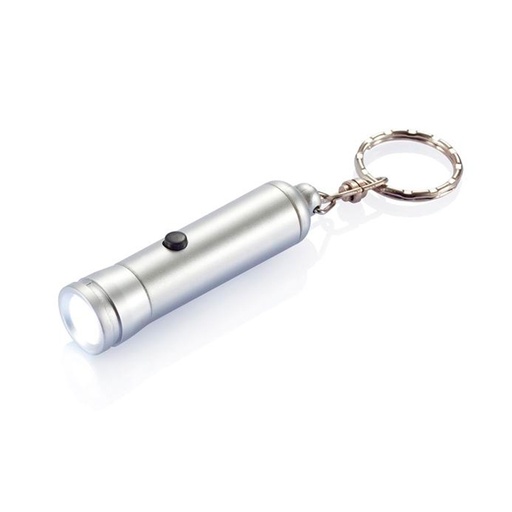 [MQP_K1_Plateado] Llavero Linterna plateada LED