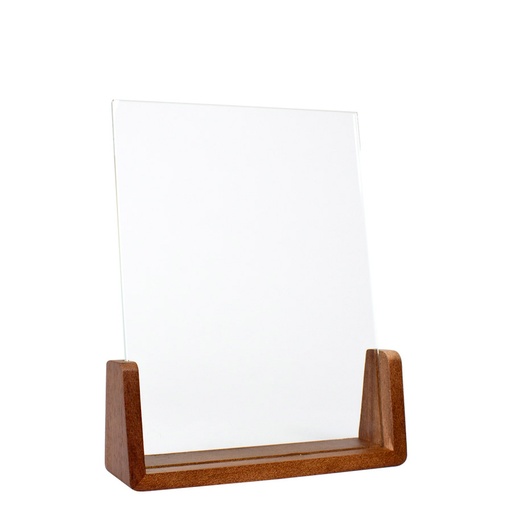 [MQP_A80_Natural] Trofeo Galvano de Madera y Cristal "Spitz"