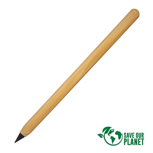 [MQP_B66_Natural] Lápiz de Bamboo con punta Tungsteno.