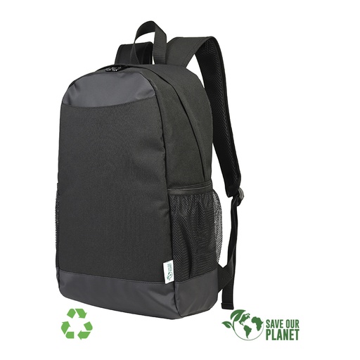 [MQP_D72_Negro] Mochila Porta-Notebook "RPET" 20L
