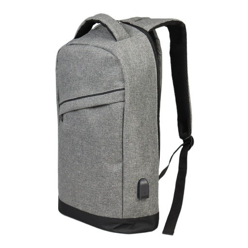 [MQP_D74_Gris Melange] Mochila Porta-Notebook "TECH" 14L