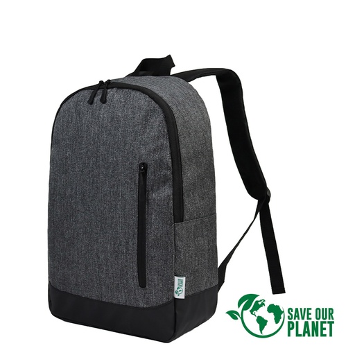 [MQP_D82_Negro] Mochila "LOOK" 18L en tela RPET