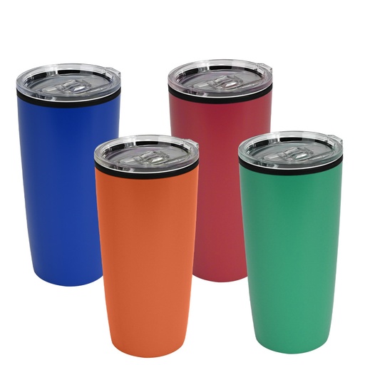 [MQP_M41_Azul] Mug metálico/plástico "LOFT" 600cc