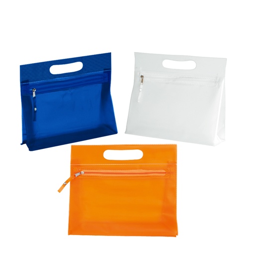 [MQP_B1_Blanco Traslucido] Cosmetiquero Grande de PVC