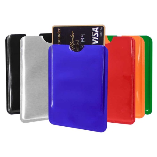 [MQP_F8_Plateado] Funda Protectora Tarjetas Anti-Clonación