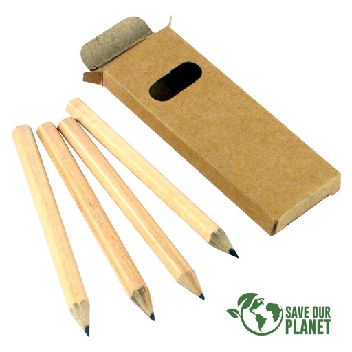 [MQP_L28_Natural] Set 4 Lápices de Grafito Negro