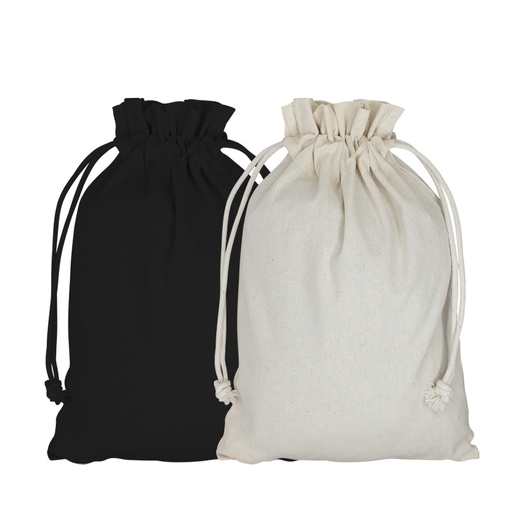 [MQP_E62_Negro] Saco 100% Algodón 120g