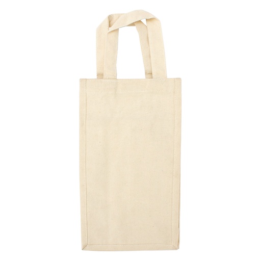 [MQP_E93_Natural] Bolsa 2 Botellas de Vino 100% Algodón