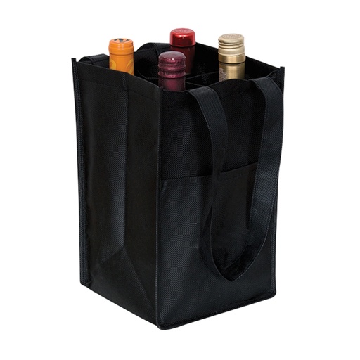 [MQP_E16_Negro] Porta-Botellas de Vino de TNT