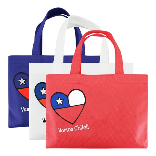[MQP_E32_Blanco] Bolsa TNT Vamos Chile