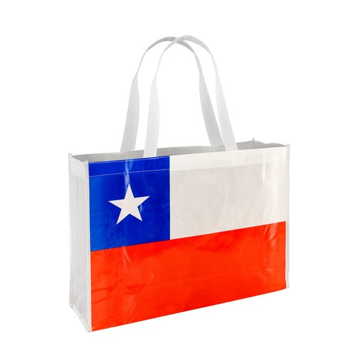 [MQP_E56_Rojo] Bolsa TNT Bandera Chilena Grande