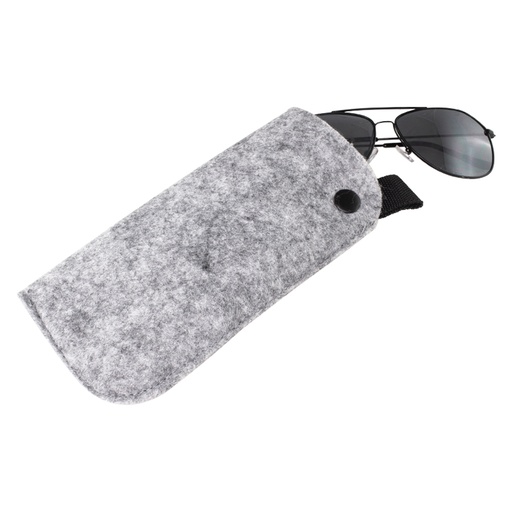 [MQP_D48_Gris] Estuche Porta-Lentes de Fieltro
