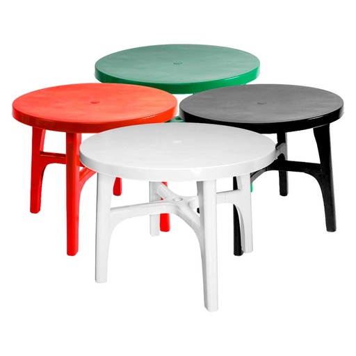 [MQP_S51_Blanco] Mesa Plástica Redonda