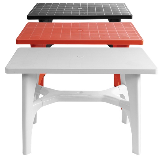 [MQP_S53_Blanco] Mesa Plástica Rectangular