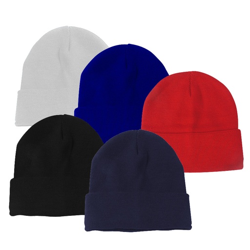 [MQP_G12_Blanco] Gorro de Lana con Doblez