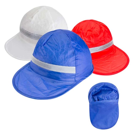 [MQP_G56_Blanco] Gorro Jockey Promocional Plegable