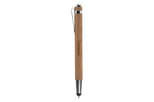 [MQC_BP218-TA_37438] Boligrafo Touch De Bambú "Nagano Touch" Tinta Azul