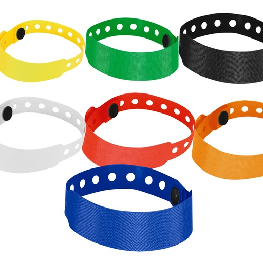 [MQP_A25_Blanco] Pulsera de PVC