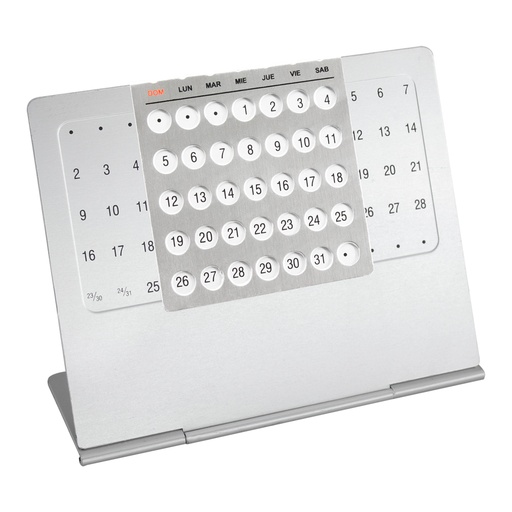 [MQP_N17_Plateado] Calendario Eterno Metálico