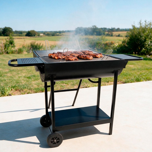 [MQP_H44_Negro] Parrilla doble "Andes" para Carbón