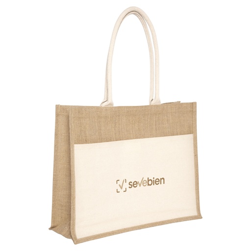 [MQC_C589_42862] Bolsa De Algodón Y Yute "Yucatán"
