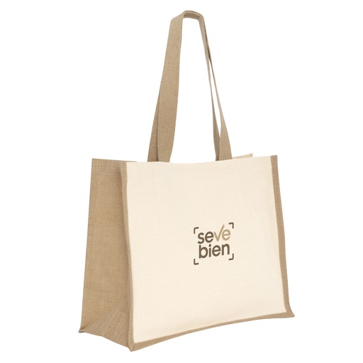 [MQC_C592_42864] Bolsa De Algodón Y Yute "Yari"