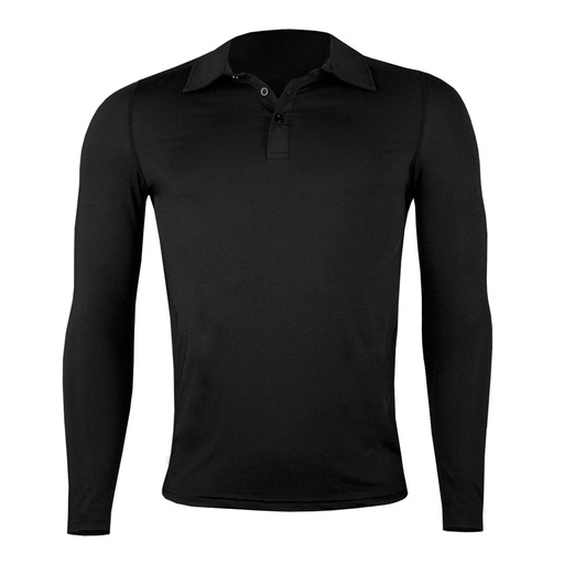 [MQA_POLDFML9105HJAFS] Polera Dry Fit Manga Larga Con Cuello Pale Hombre