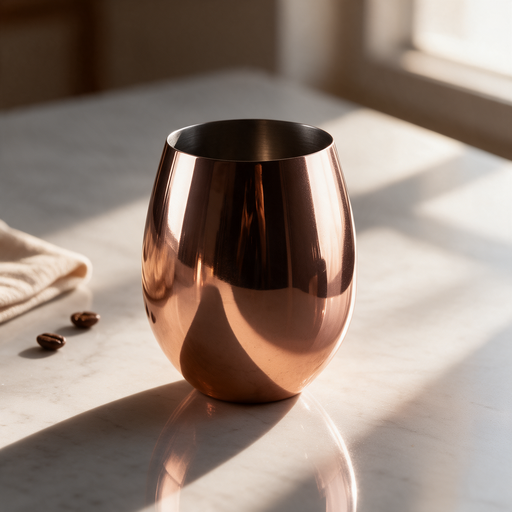 [MQP_M93_Encobrizado Metalico] Vaso encobrizado para vino "EGG" 570cc